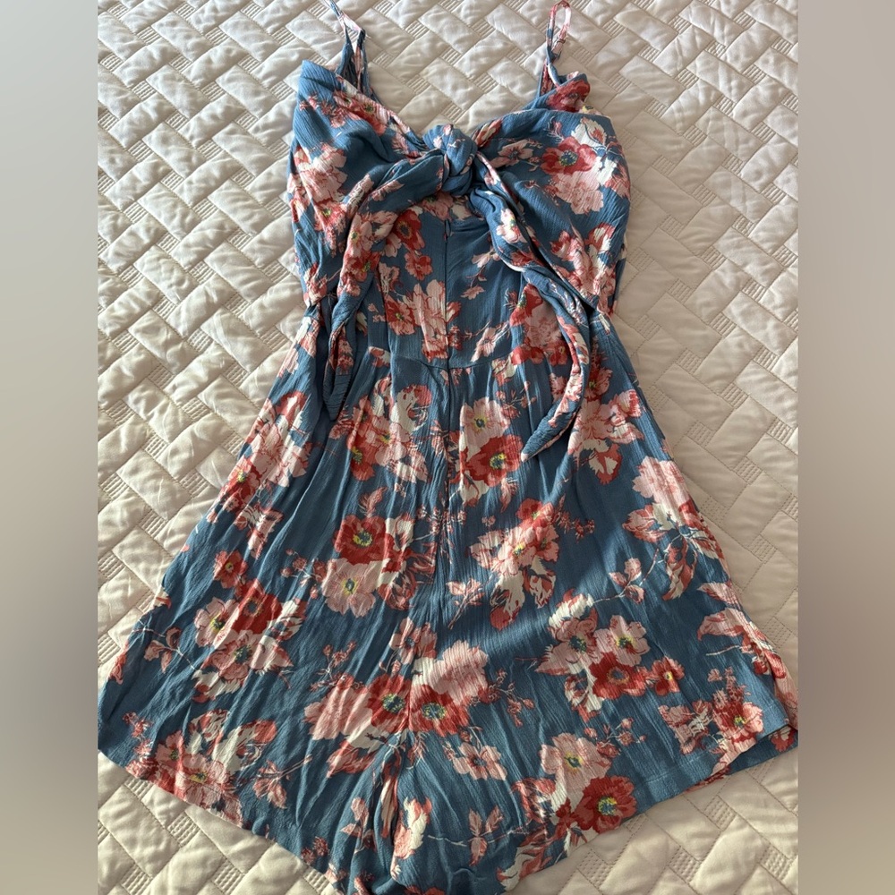 Volcom Blue and Pink Floral Dress - Picture 2 of 4